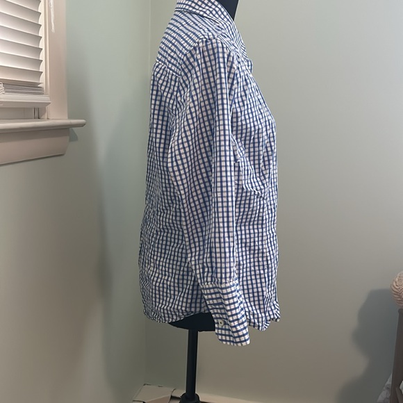 J. McLaughlin plaid top - Picture 2 of 4